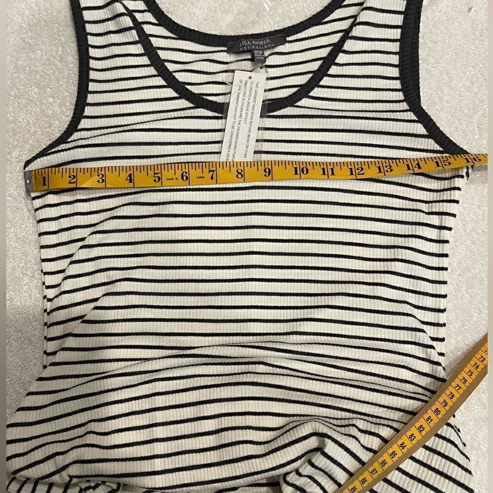 Lisa Rinna Dip Dye Stripes Sleeveless Maxi Dress.Size XSP - Picture 11 of 12